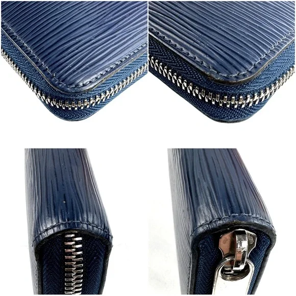 ❌SOLD❌ 💎 Louis Vuitton Navy Epi leather Zippy Wallet - Picture 6 of 14